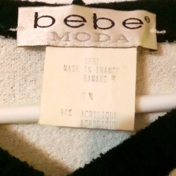 Vintage Bebe Moda✴️ Color Block Womans Hoodie NWOT France 🇫🇷 - Picture 3 of 7